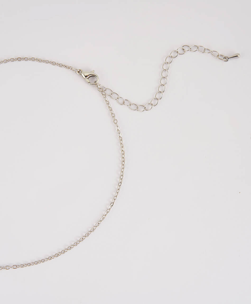 Set aros + collar mujer piedritas