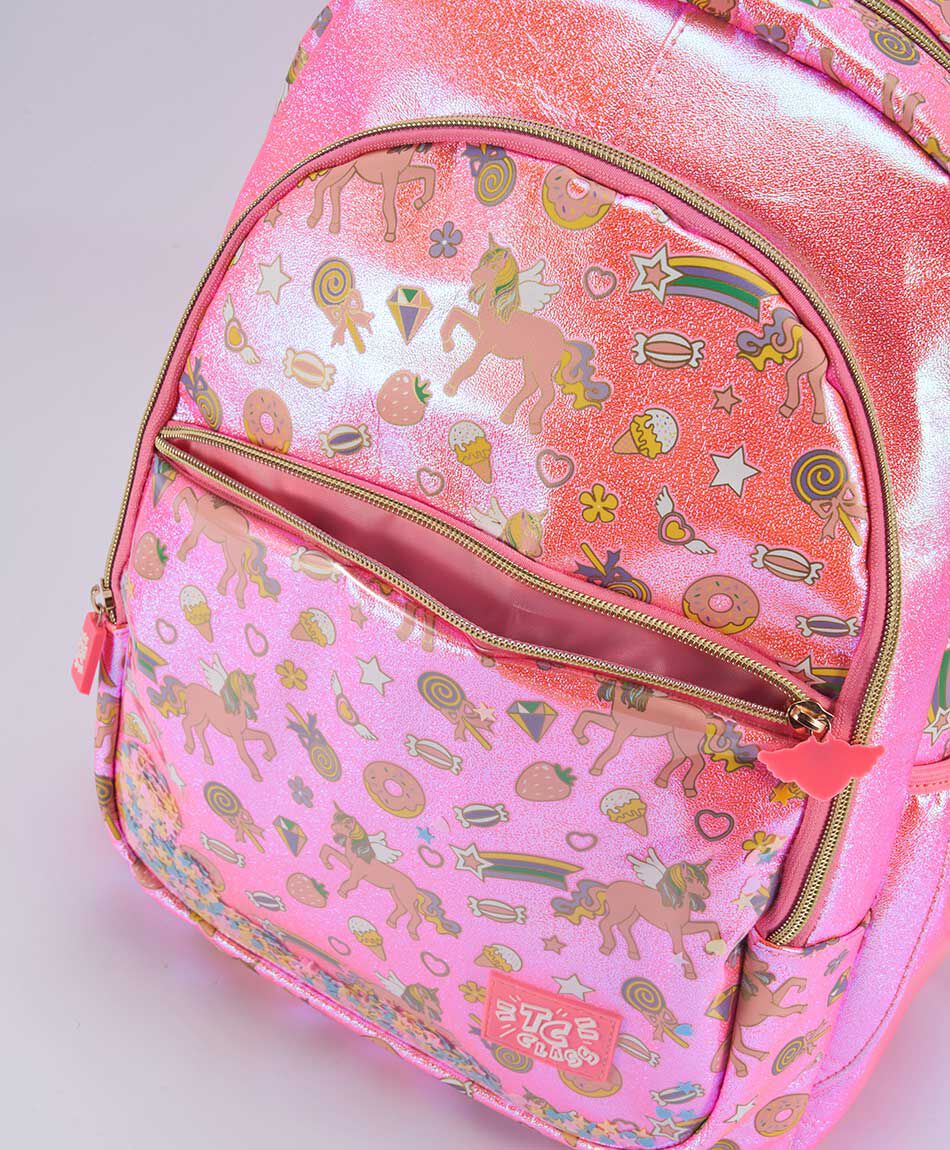 Mochila escolar brillos