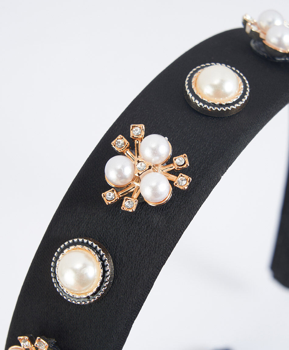 Cintillo mujer perlas