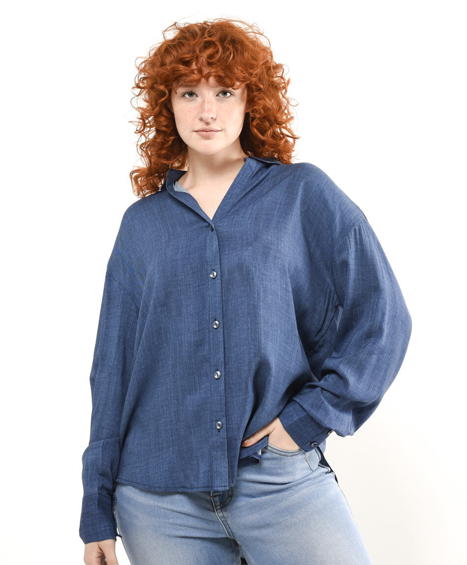 Camisa mujer camisera denim