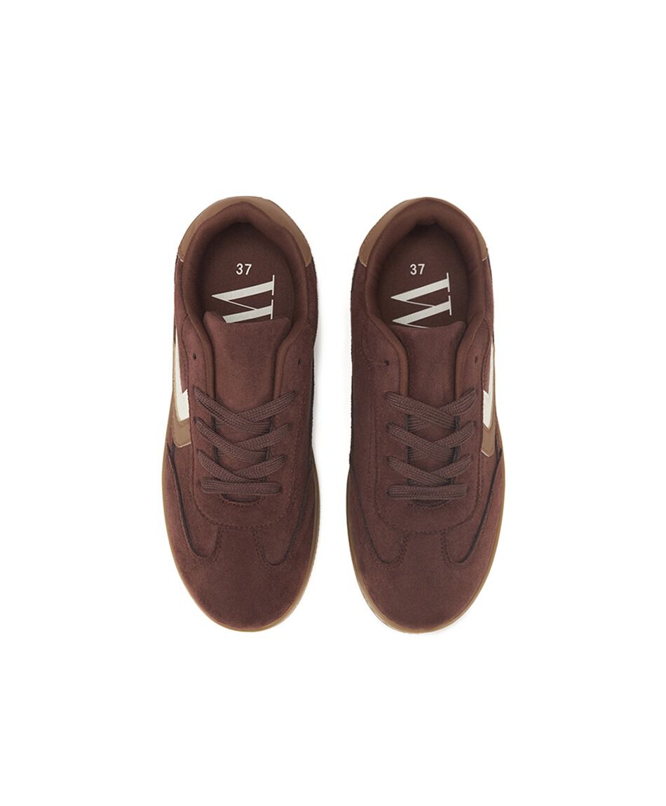 Zapatilla mujer vintage chocolate