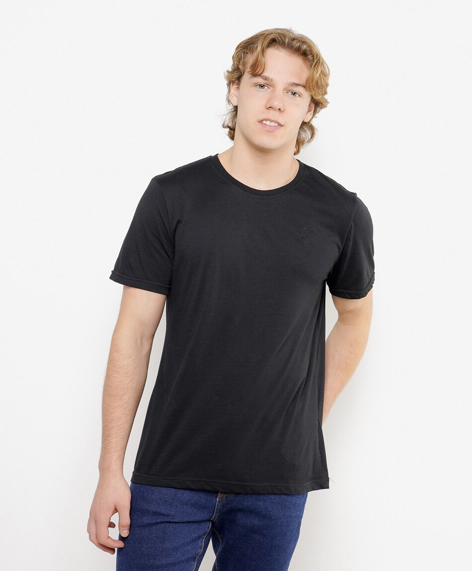 Polera hombre b&aacute;sica lisa
