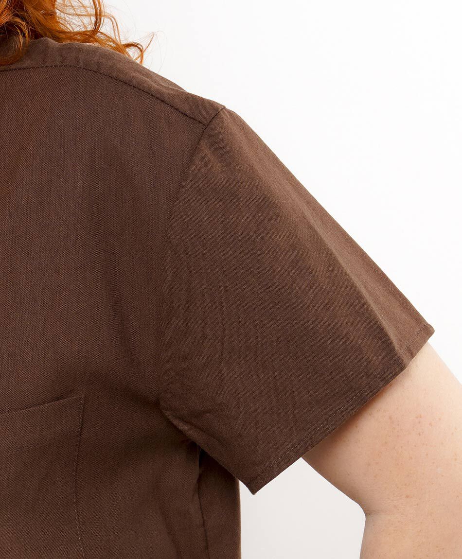 Camisa mujer bolsillo frontal