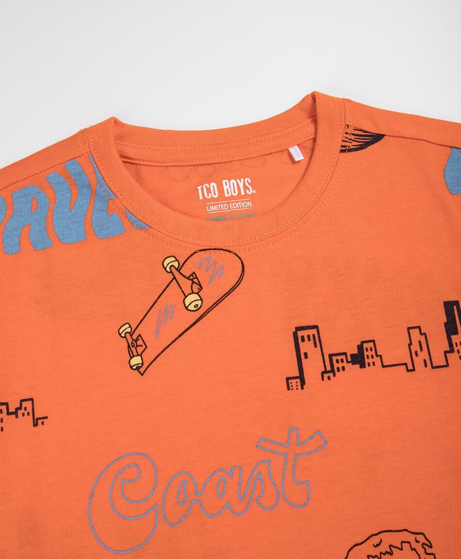 Remera nino skate city