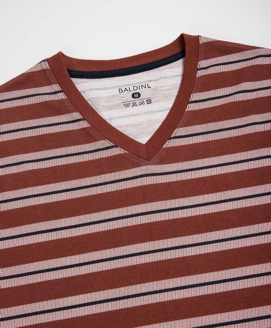Pijama hombre short rayas
