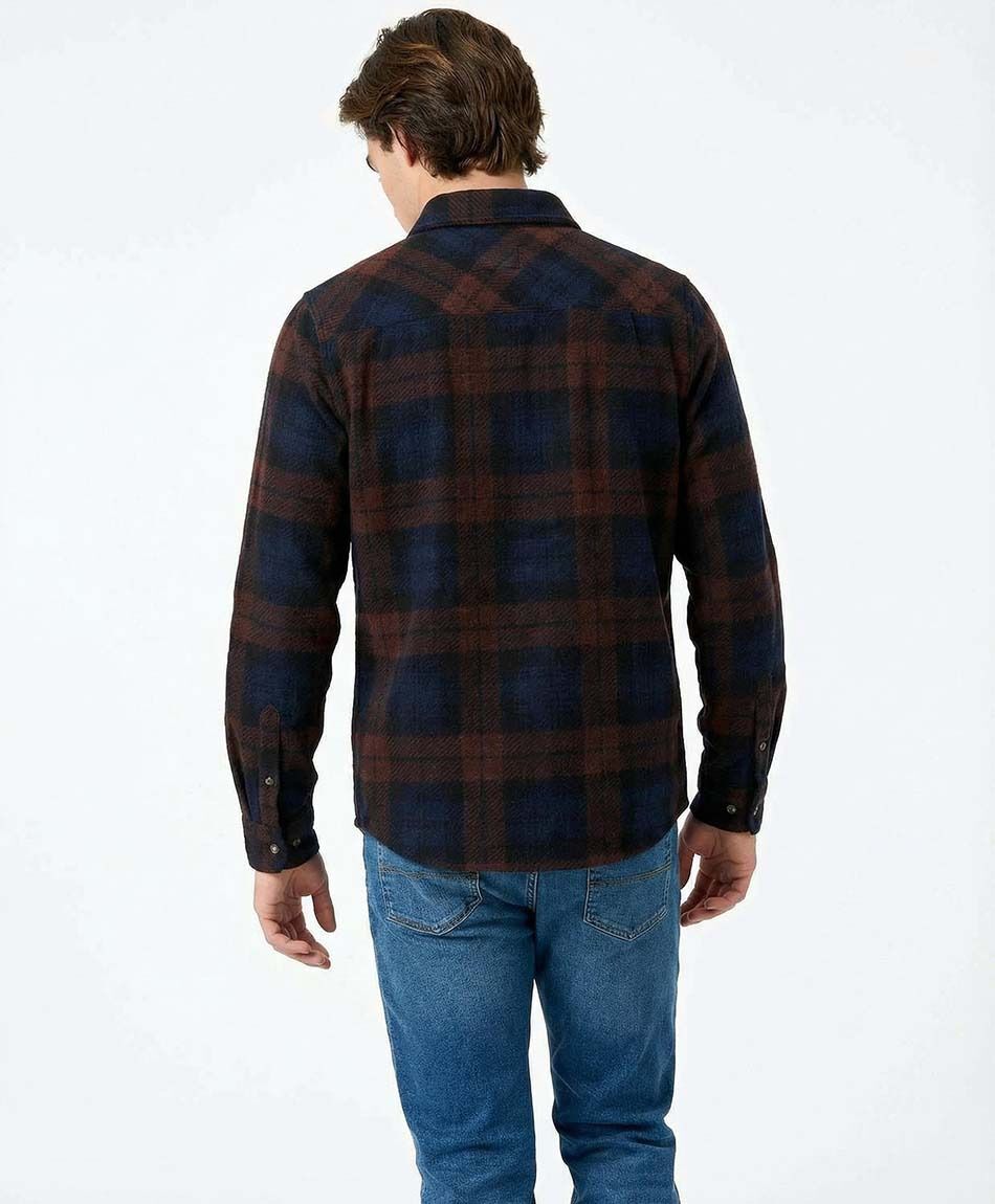 Campera hombre franela escoc&eacute;s