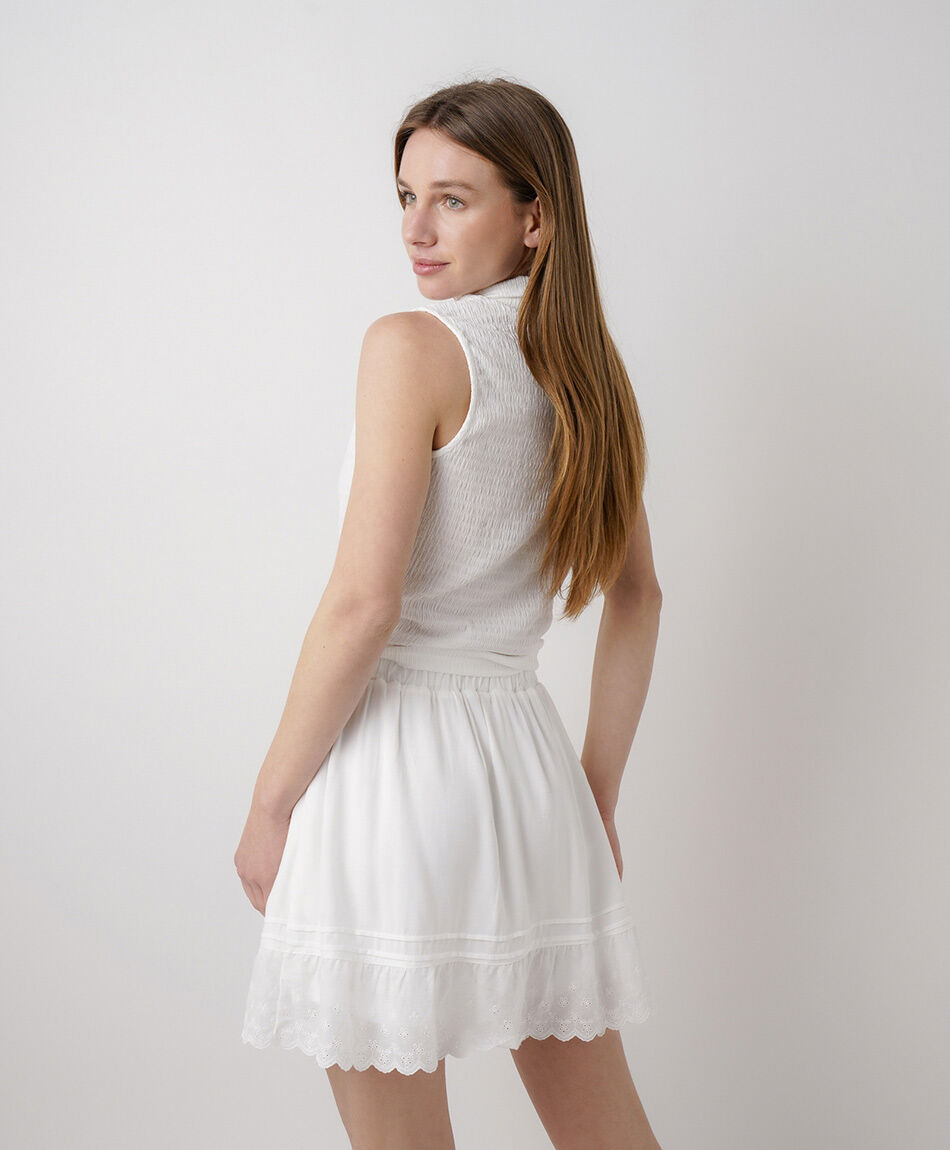 Pollera mujer broderie