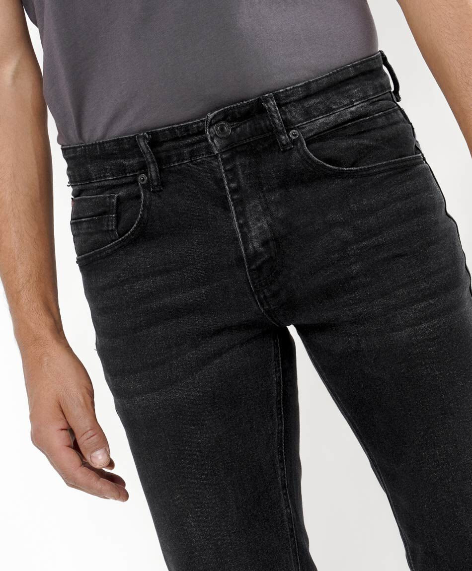 Jeans hombre gris oscuro skinny fit