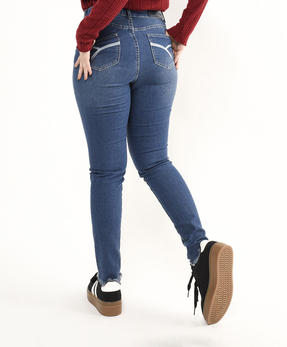 Jeans mujer cl&aacute;sico skinny fit