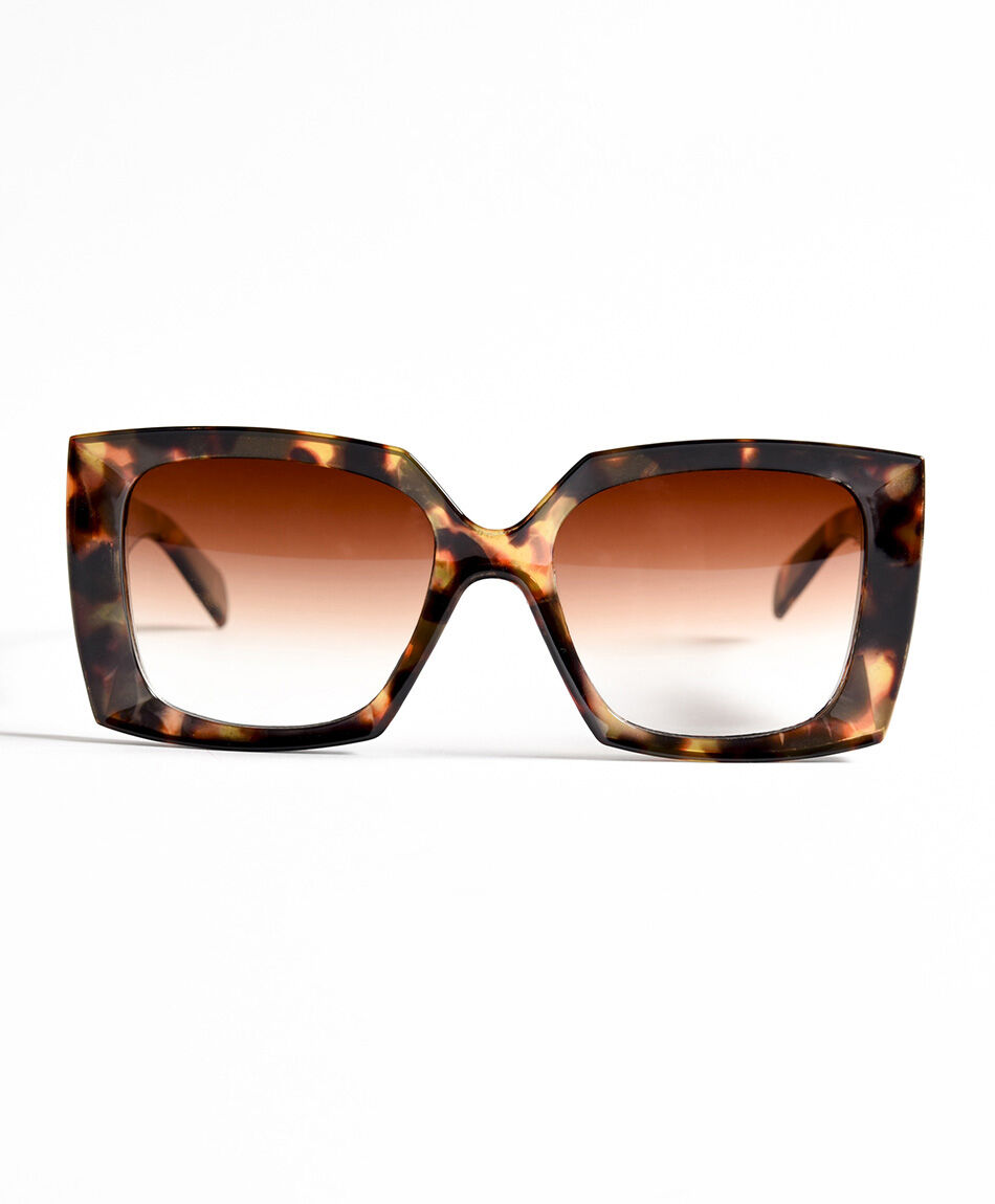 Lentes mujer cuadrados animal print