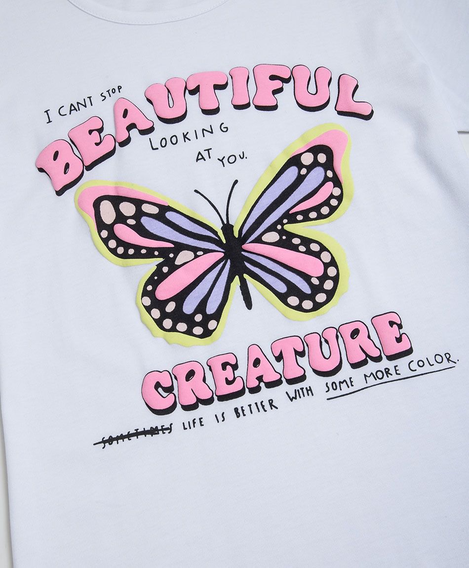 Remera ni&ntilde;a mariposa