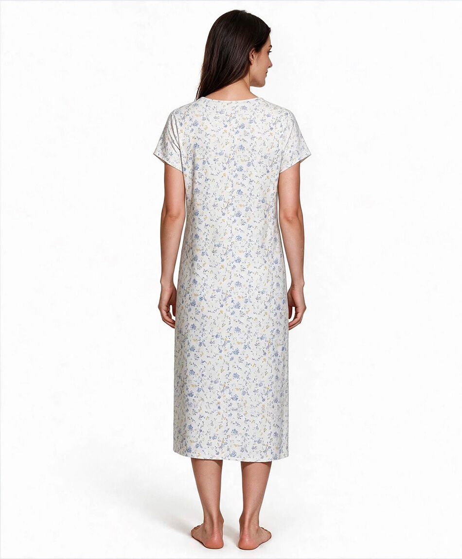 Camison mujer floreada azul