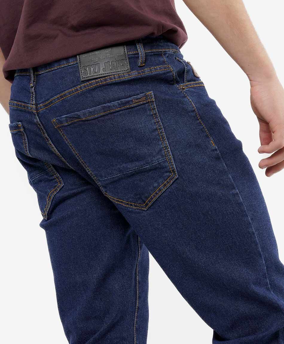 Jeans hombre desgastado slim fit