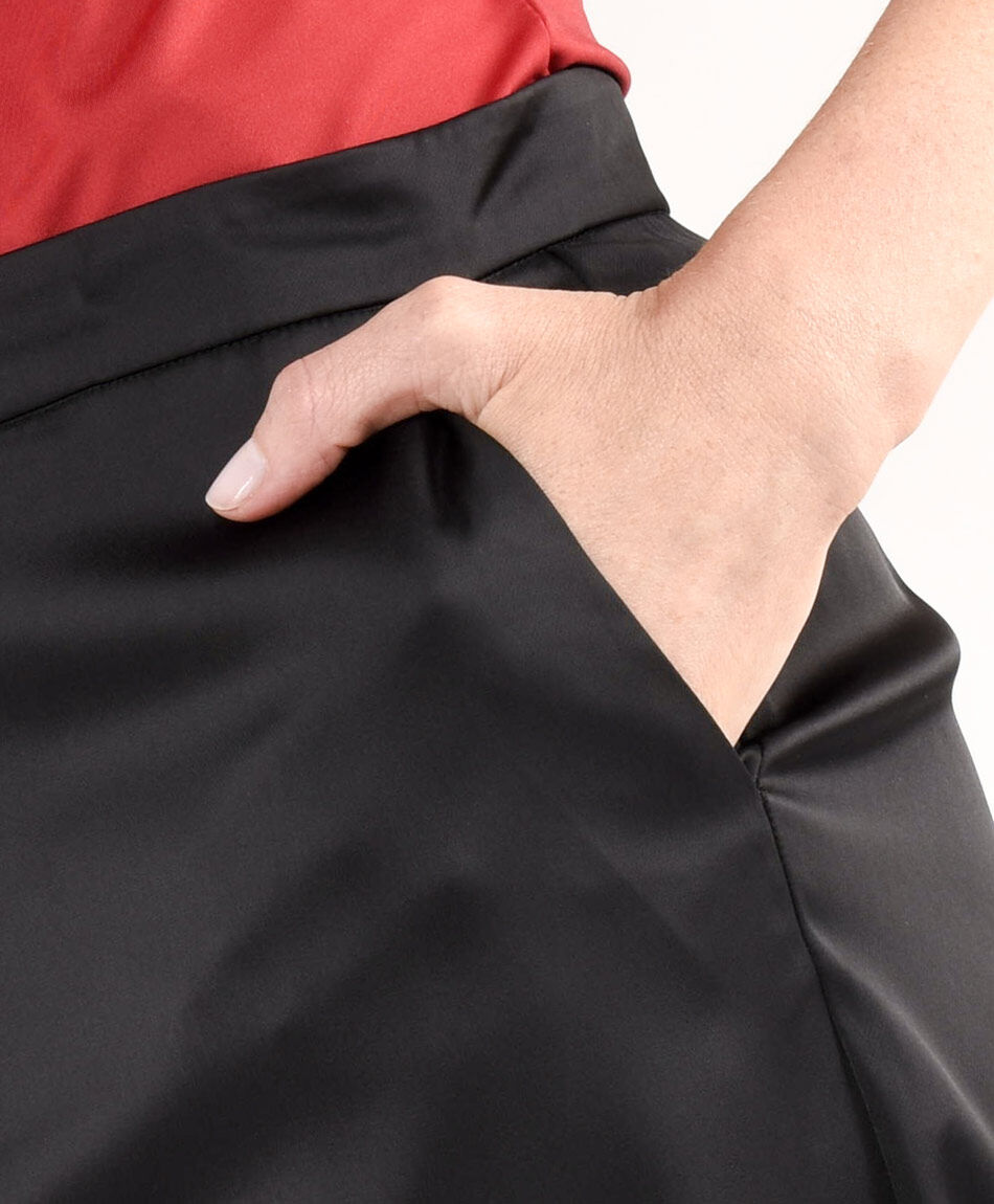 Pantal&oacute;n mujer tela sat&eacute;n