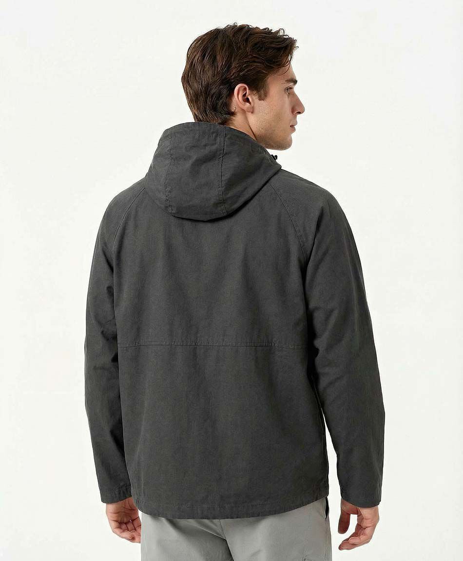 Campera hombre outdoor gris oscuro