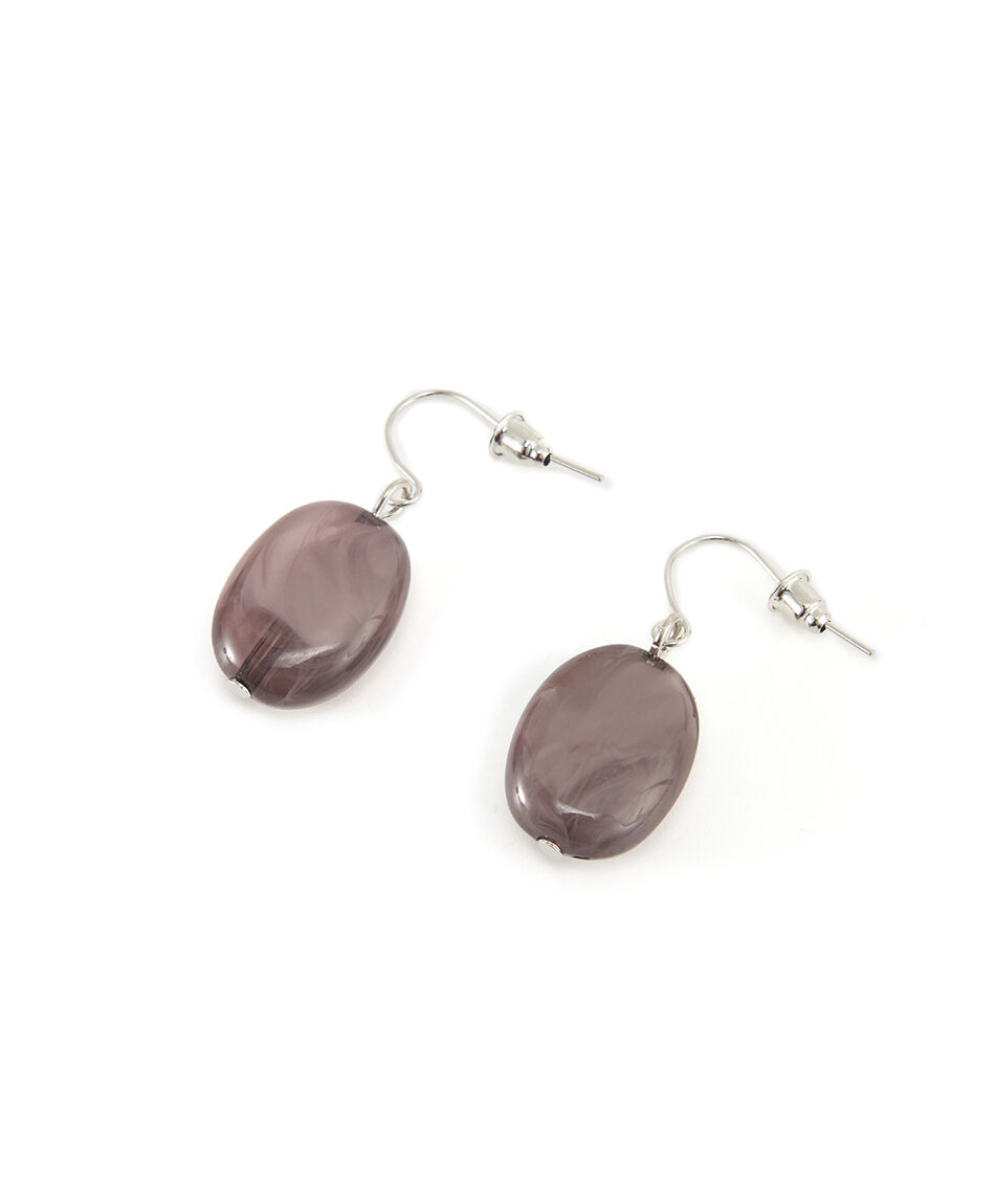 Set collar + aros mujer piedras