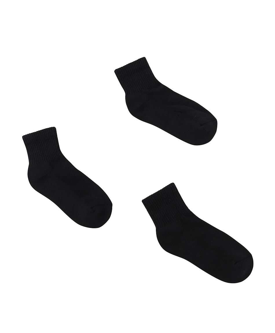 Pack 3 medias escolar algod&oacute;n negro