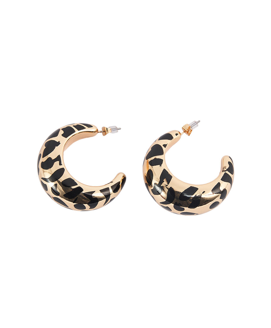 Aros mujer animal print