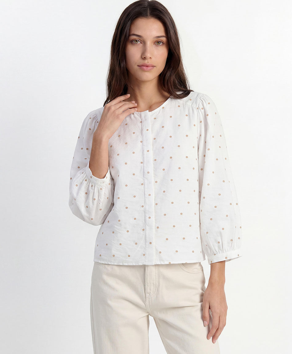 Camisa mujer lunares