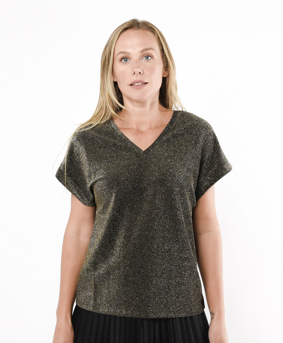Remera mujer brillante