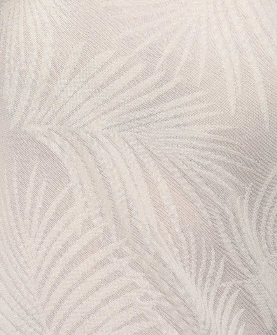 Remera mujer hojas relieve