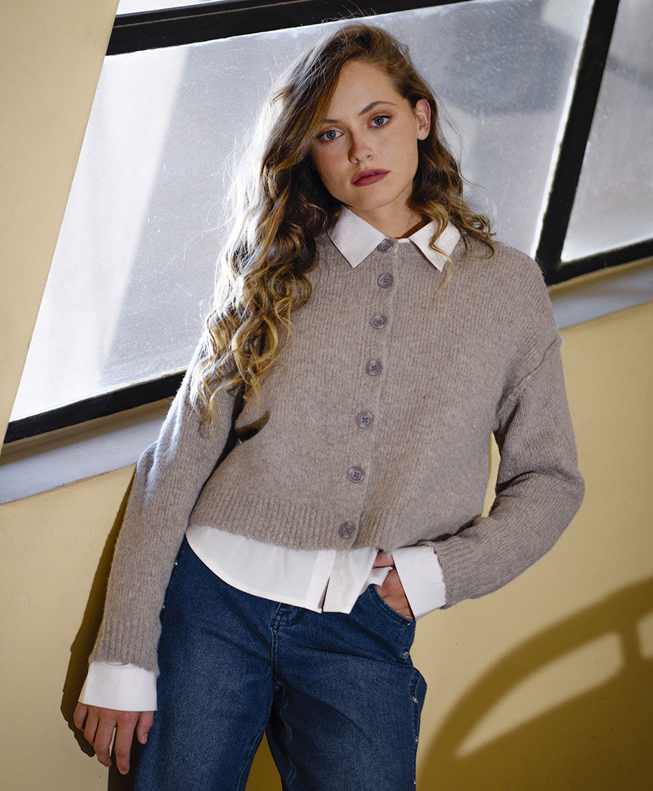 Chaleco mujer crop
