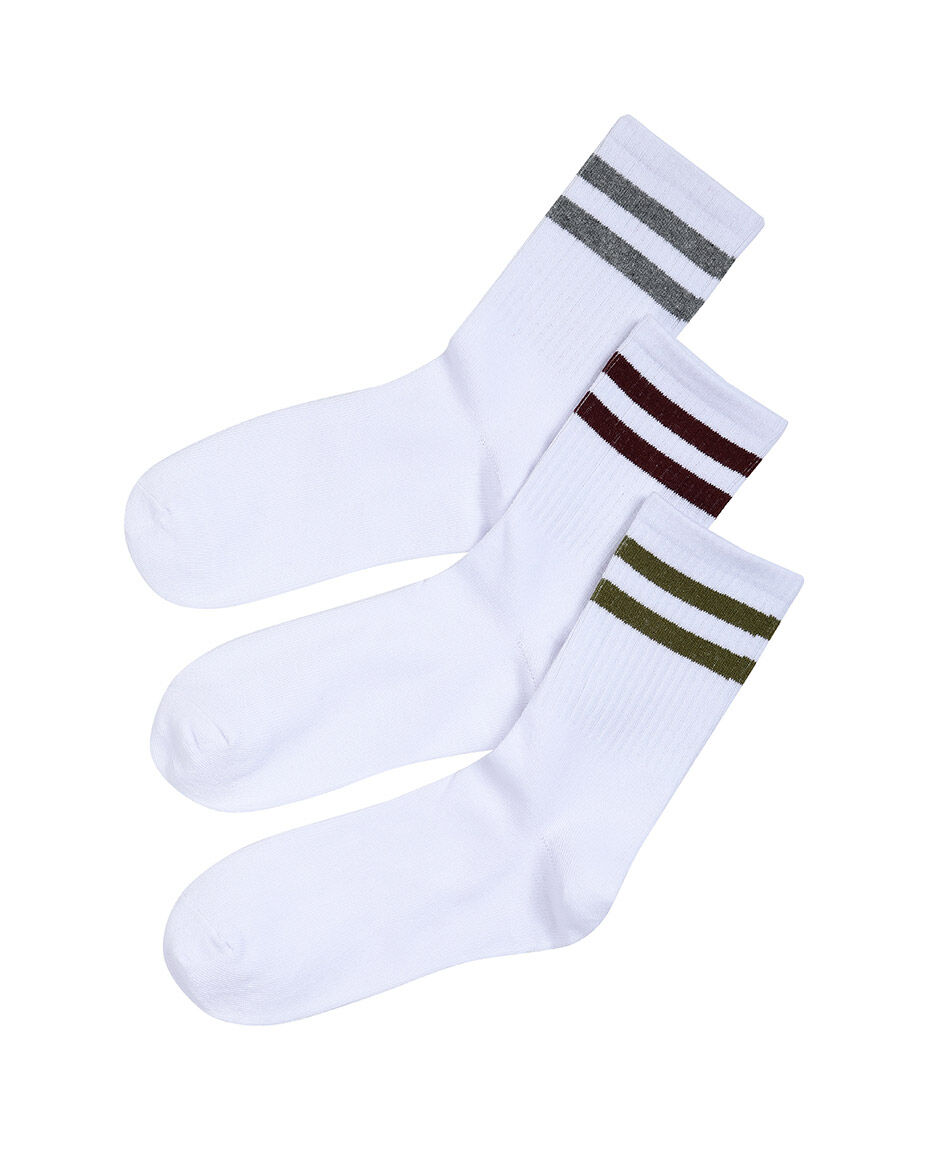 Pack 3 medias mujer tenis cl&aacute;sico