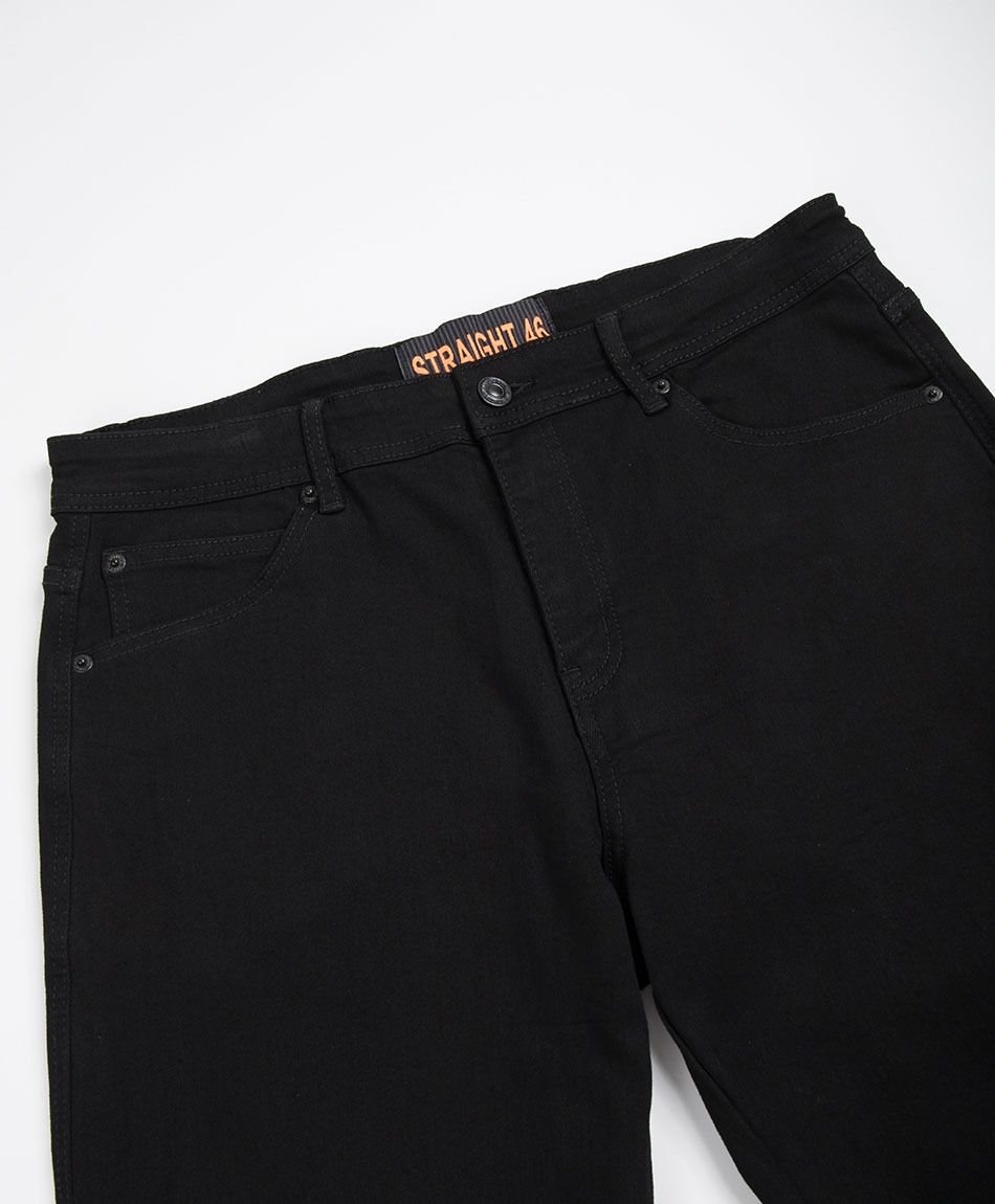 Jeans hombre straight negro