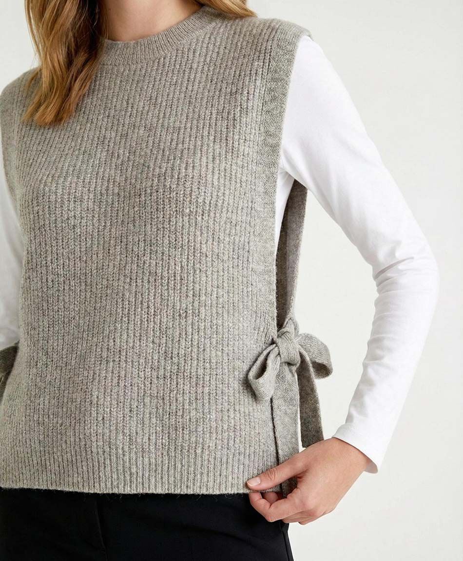 Poncho mujer pinny beige