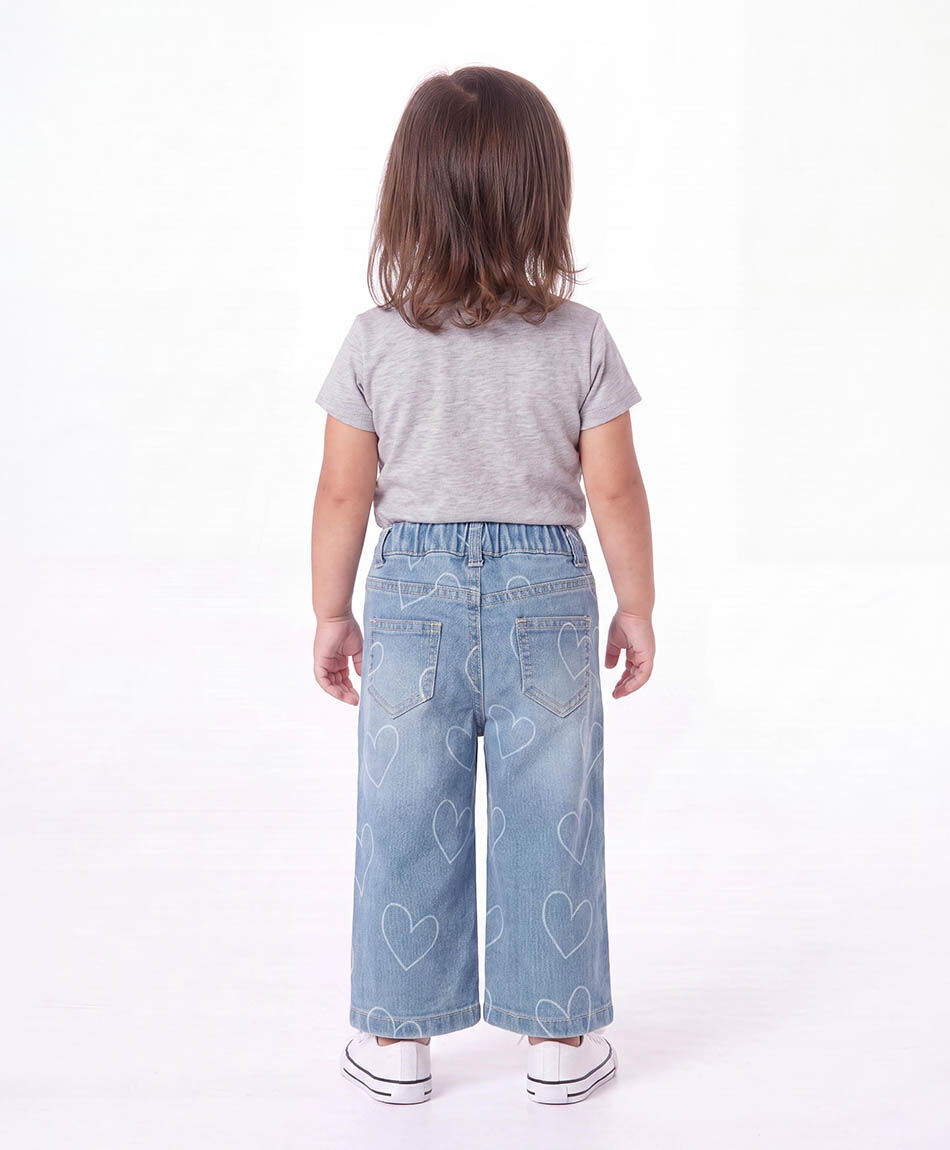 Jeans beb&eacute; corazones