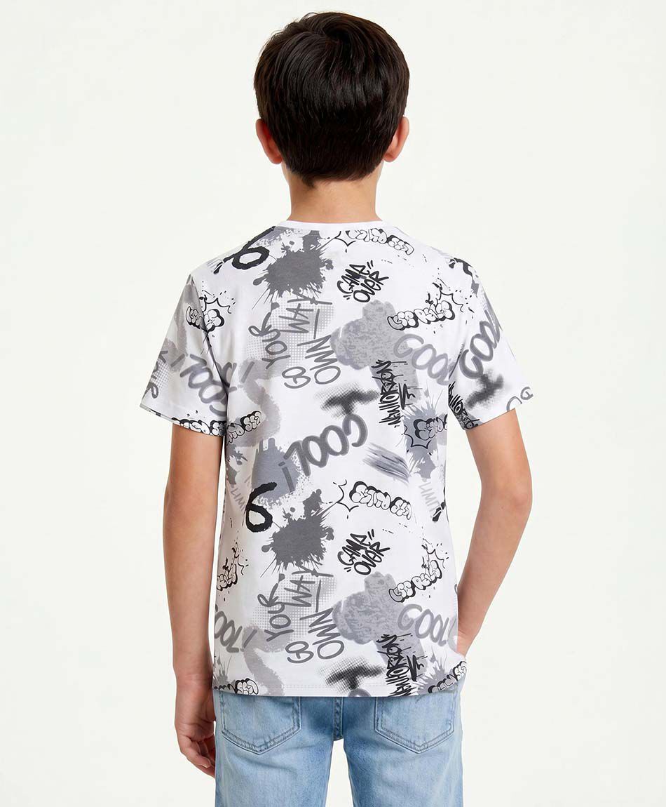 Remera ni&ntilde;o graffitis