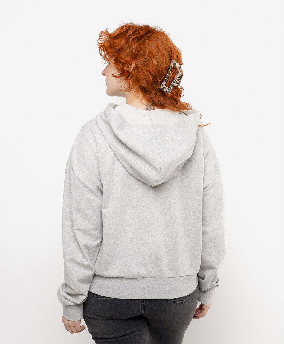 Buzos mujer b&aacute;sico gris