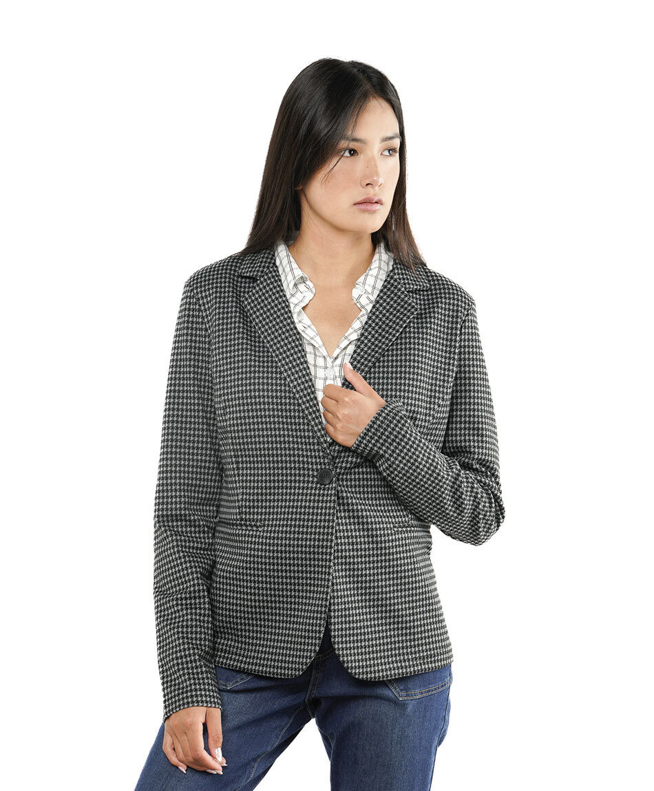 Blazer mujer pied de poule