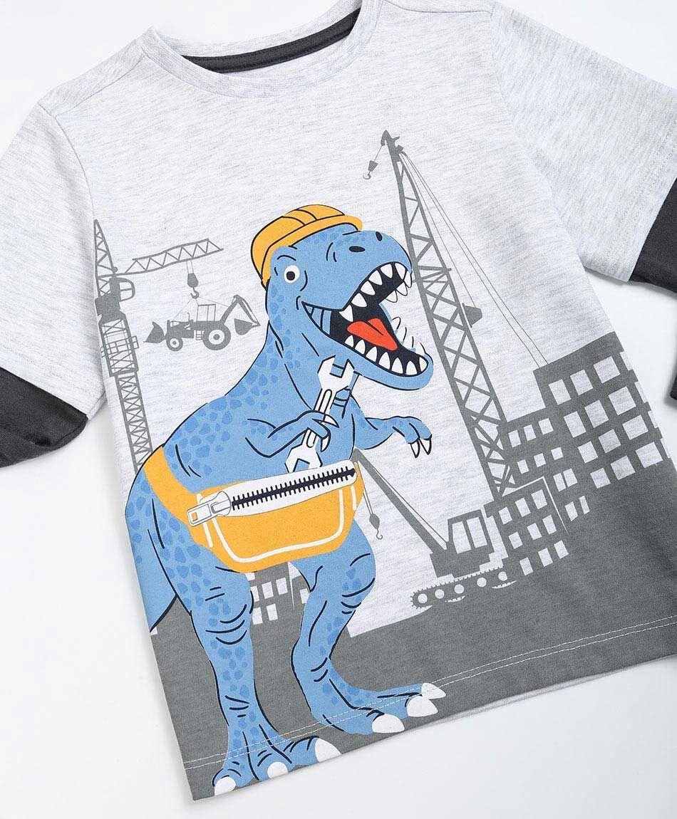 Remera beb&eacute; dino city