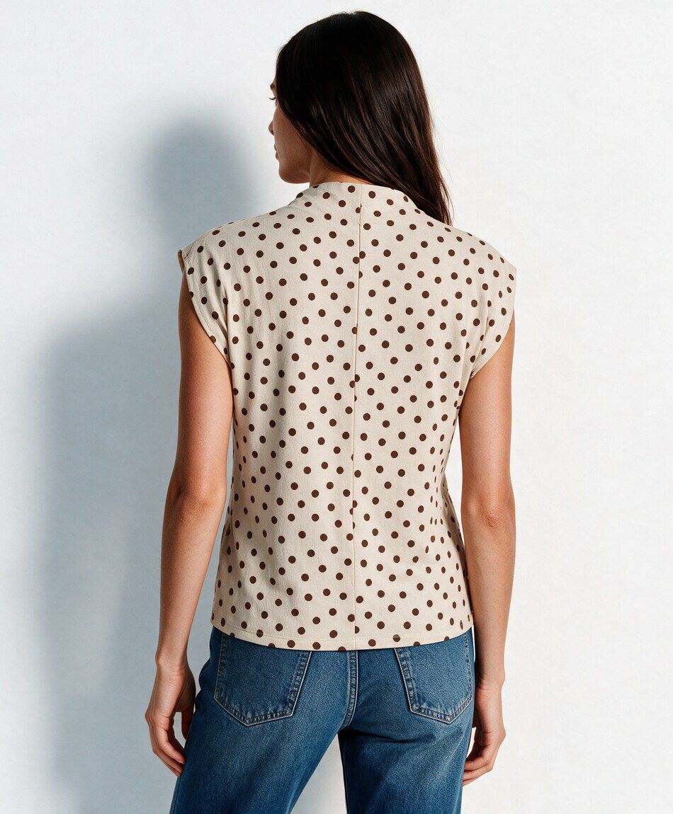 Remera mujer elegante puntos