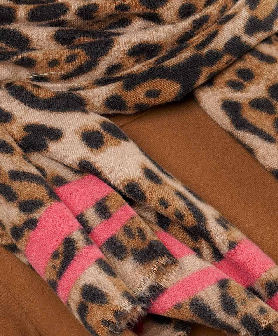 Ruana mujer animal print