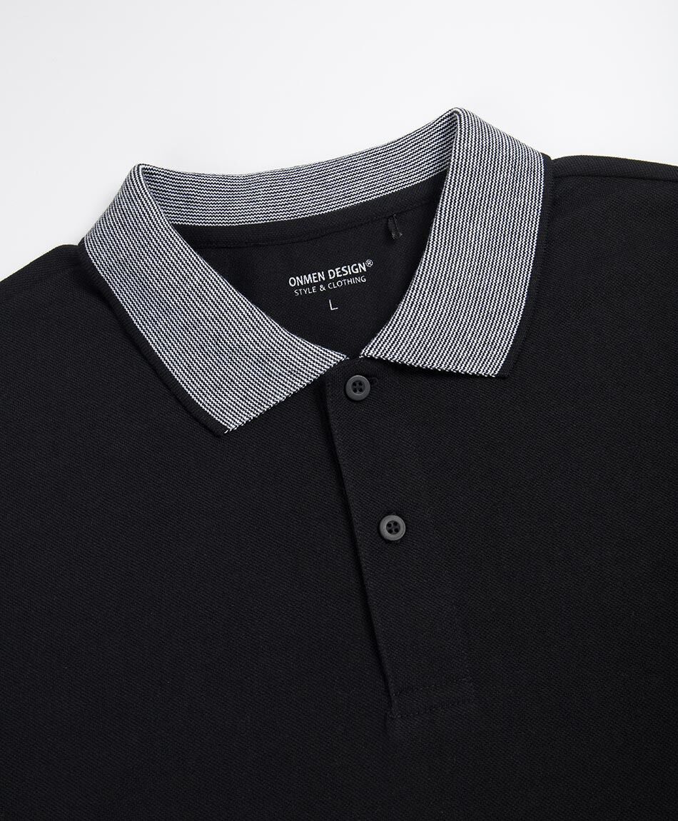 Remera hombre polo bicolor