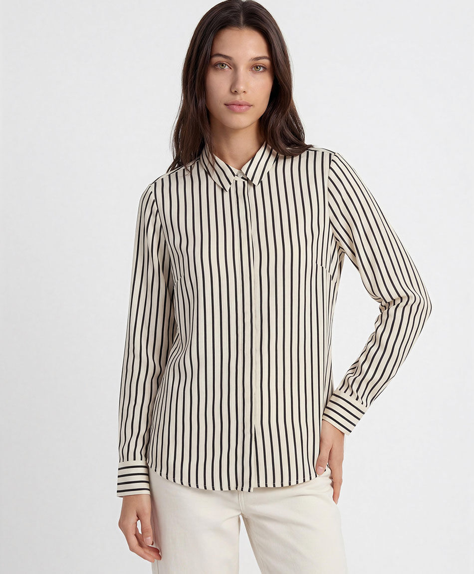 Camisa mujer l&iacute;neas verticales