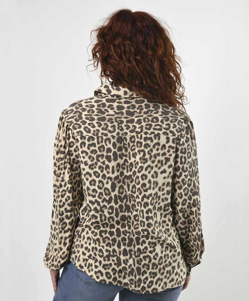Blusa mujer estampado animal print