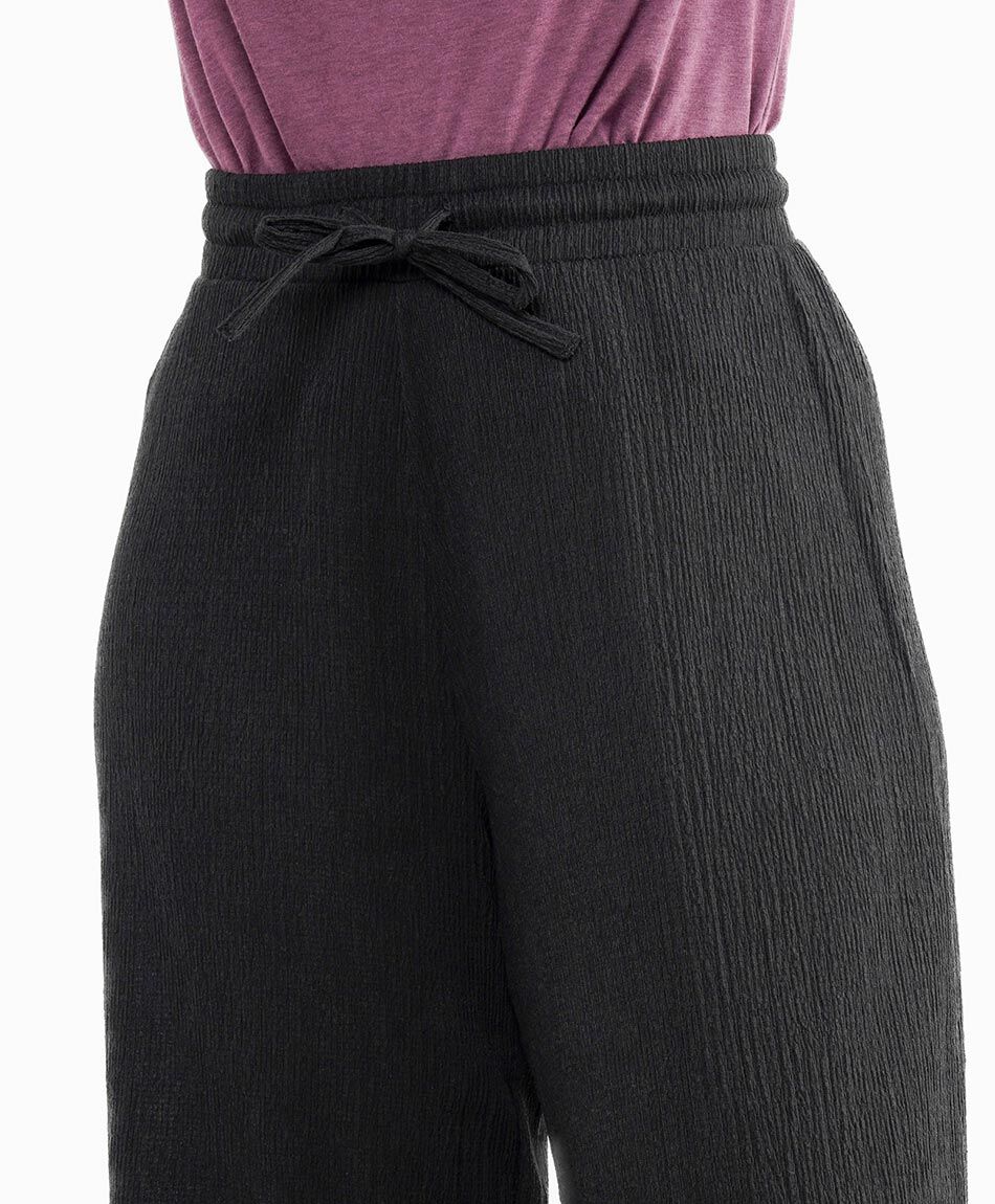 Pantal&oacute;n mujer tiro alto acampanado