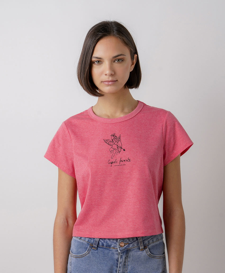 Remera mujer cupido crop