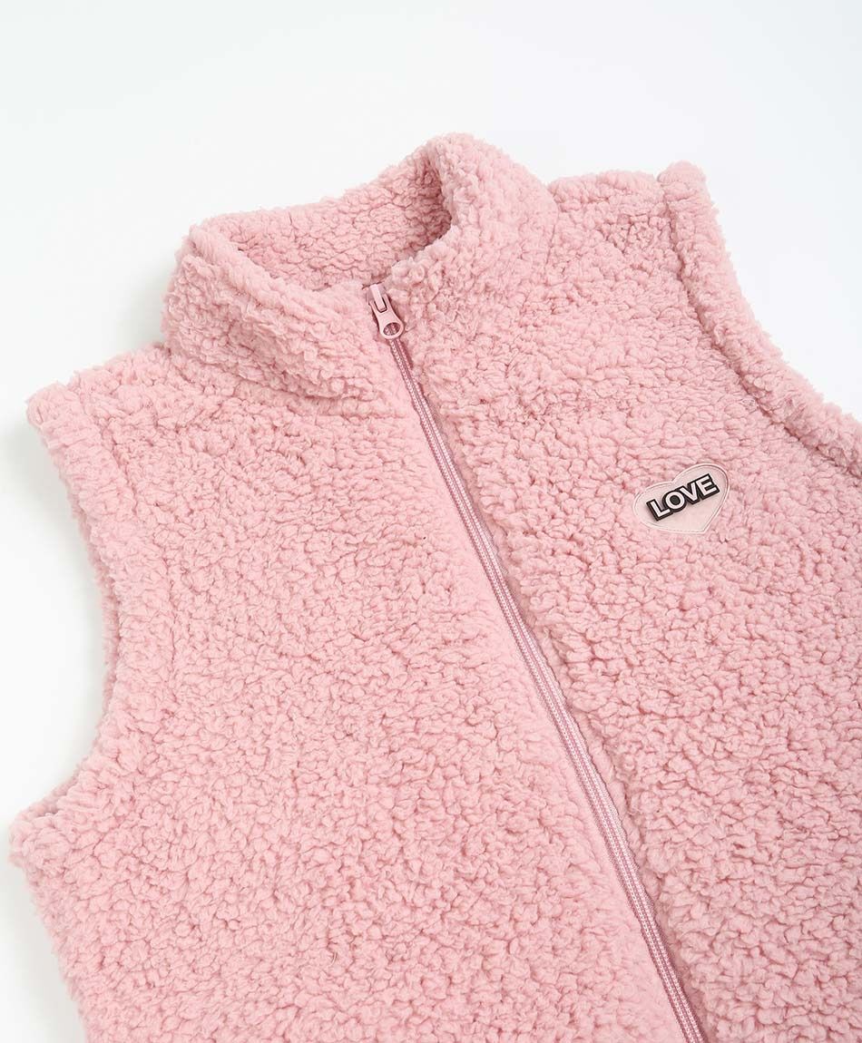 Buzo ni&ntilde;a dise&ntilde;o vest pink