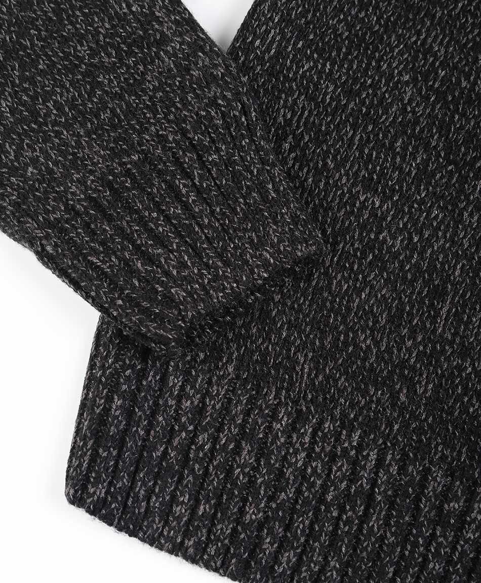 Sweater hombre cierre medio lanoso