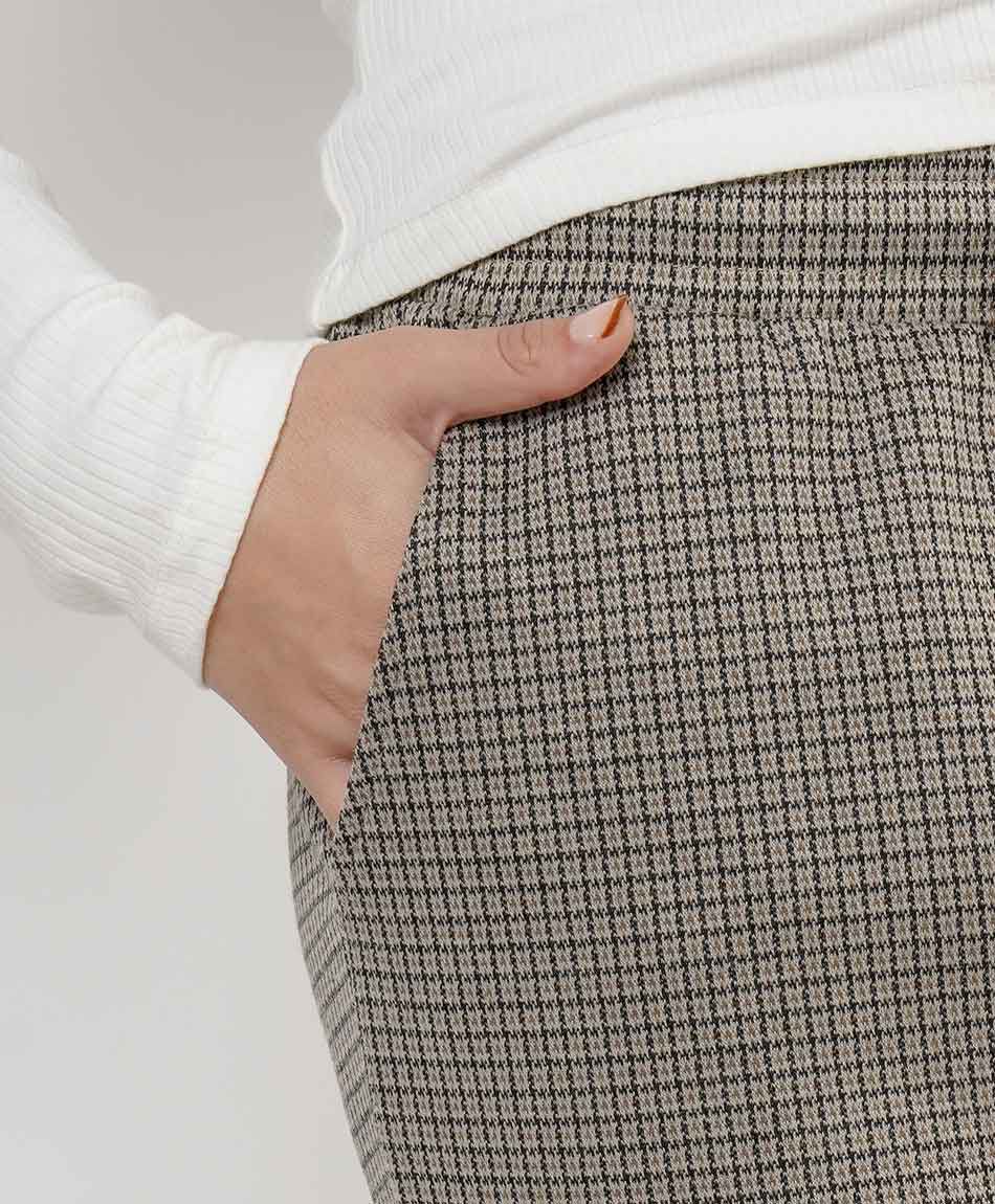 Pantal&oacute;n mujer check lazo