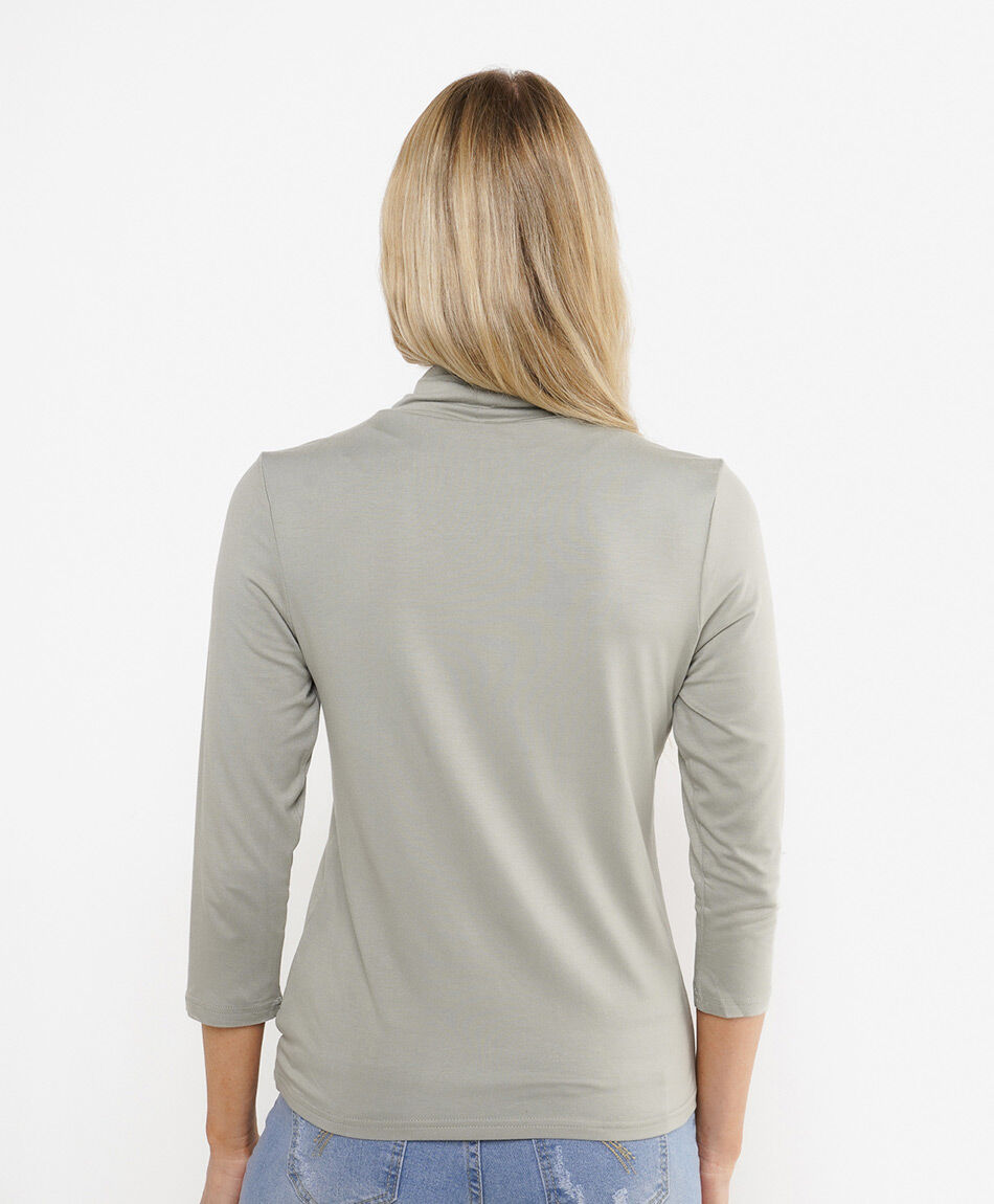 Remera mujer cuello tortuga