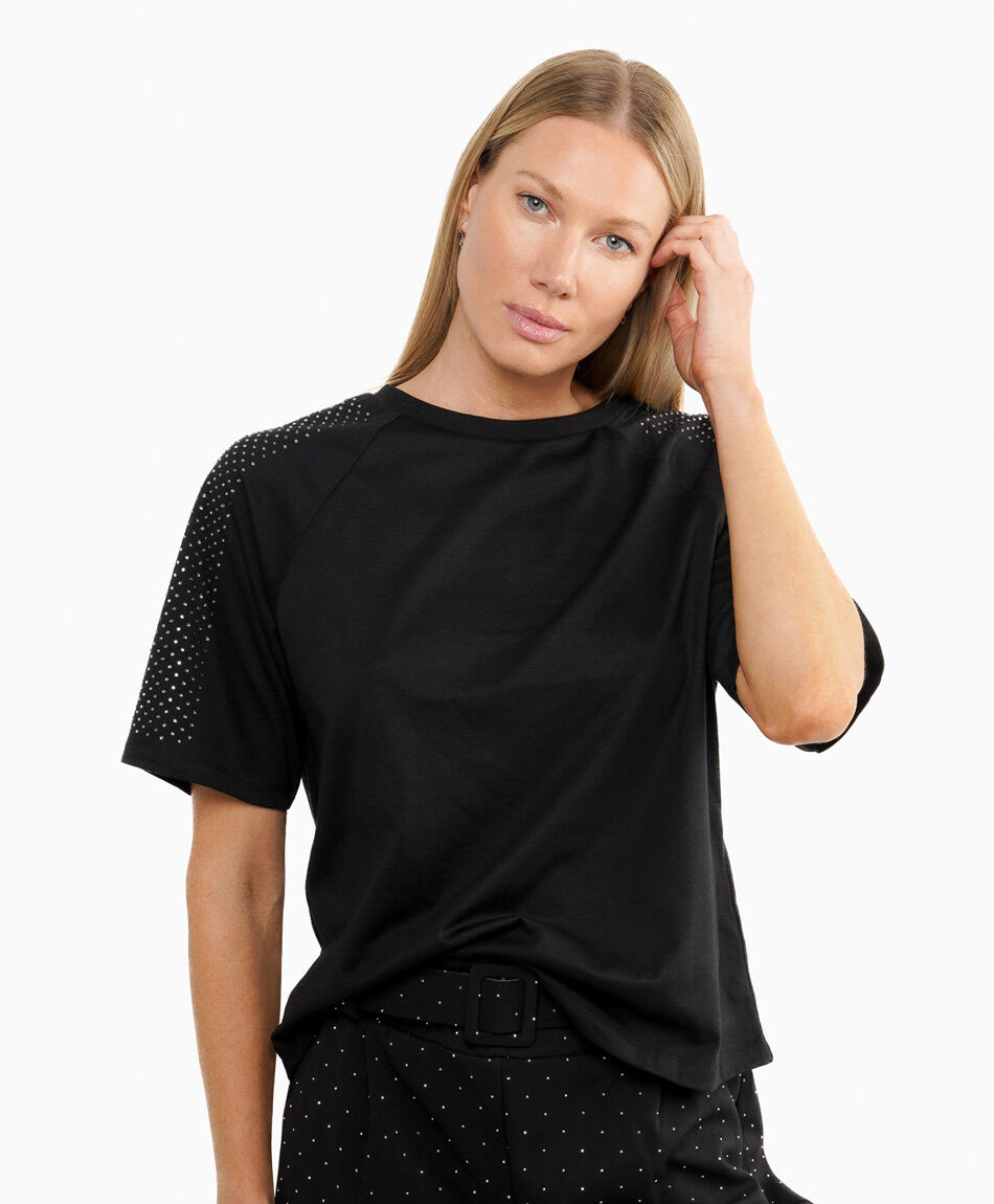 Remera mujer brillo estelar