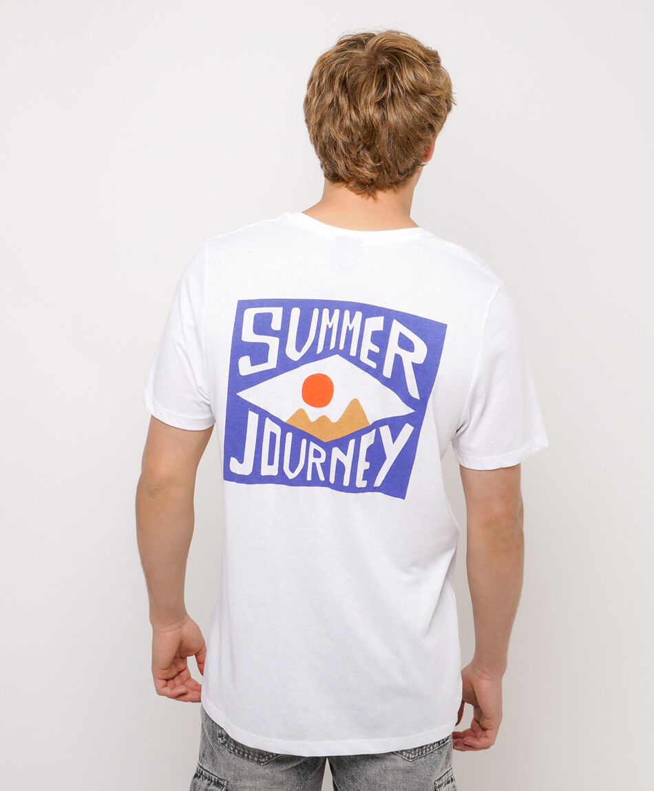 Remera hombre doble estampado summer