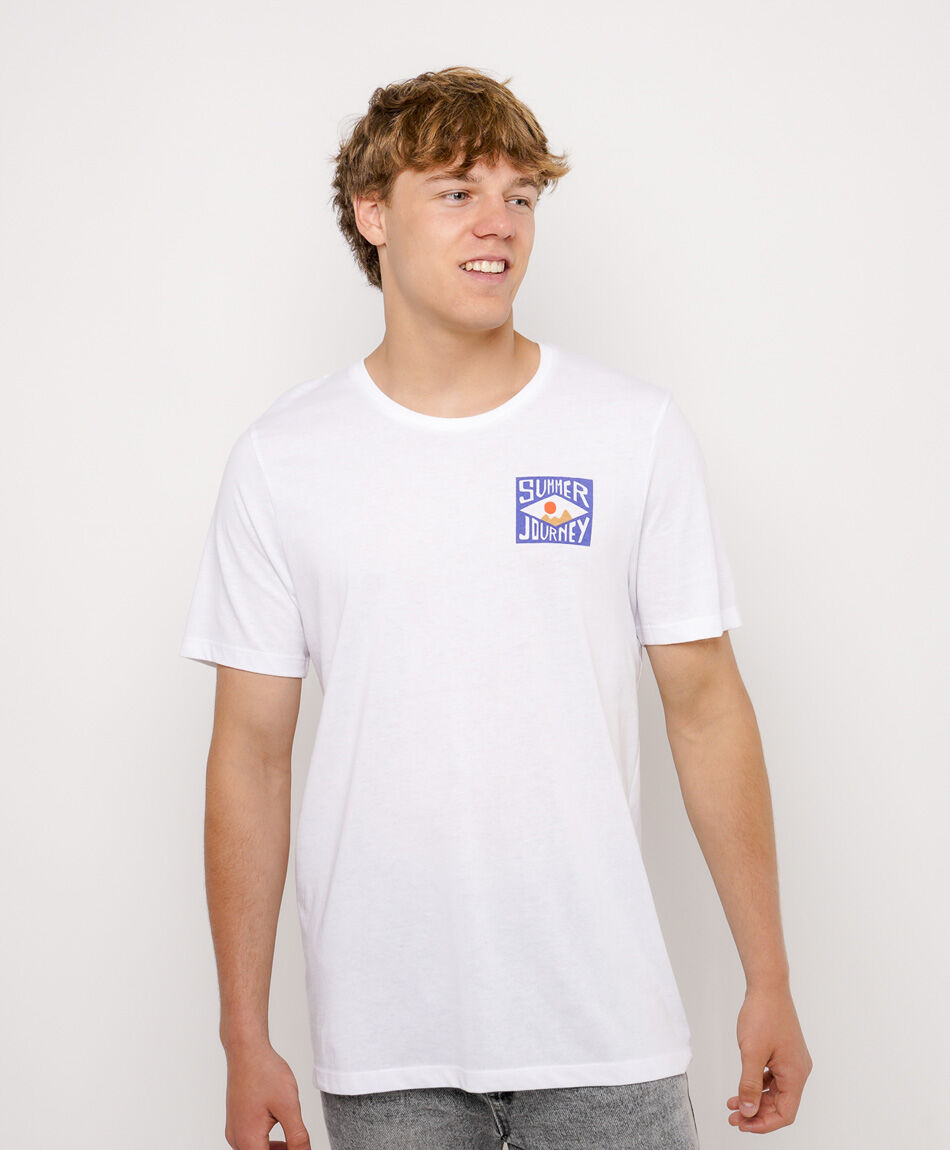 Remera hombre doble estampado summer