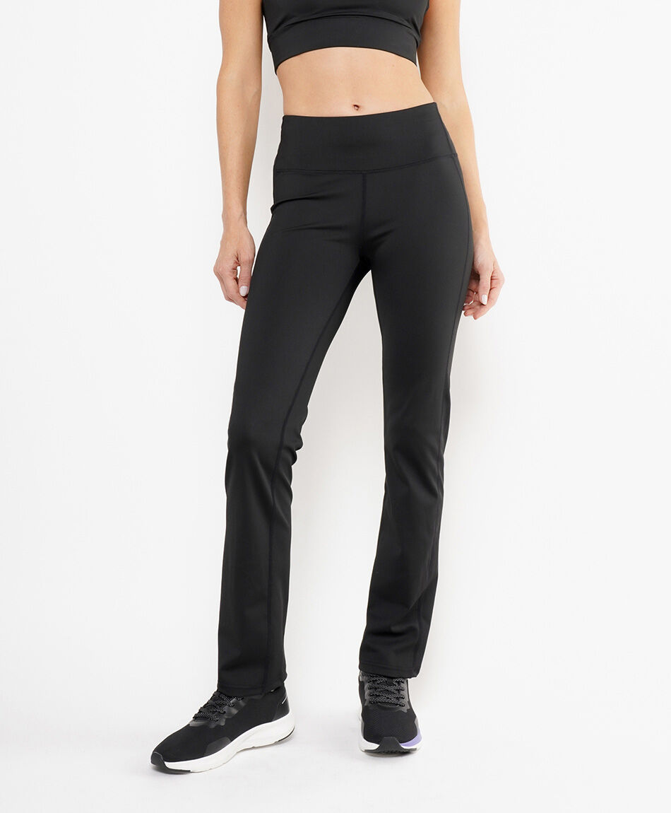 Calza mujer lisa flare tiro alto