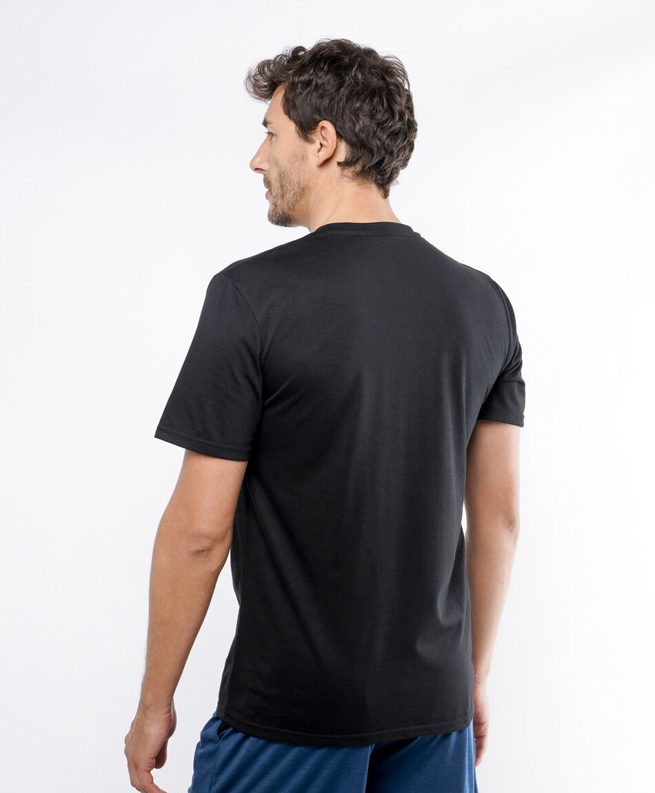 Camiseta hombre negra